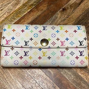 Louis Vuitton LIMITED EDITION Murakami multicolor Sarah wallet